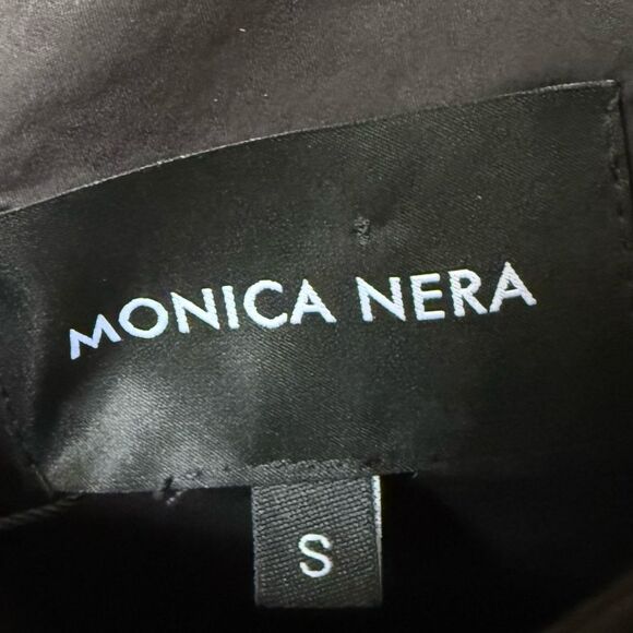 NWT Monica Nera Tessa Mini Black Dress Size S - Picture 8 of 9